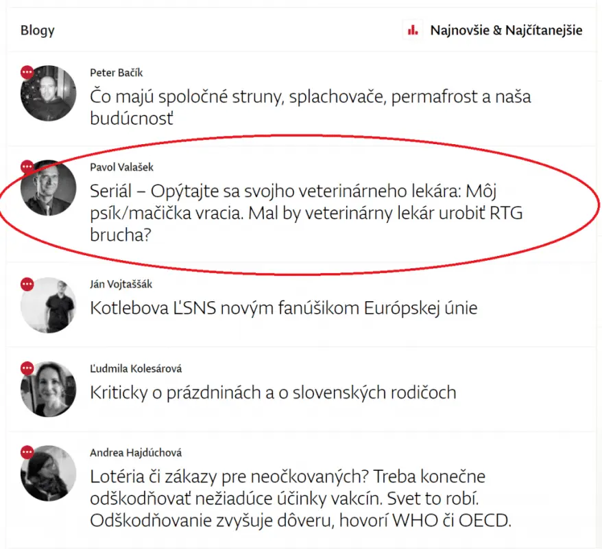 PR článok o MVDr. Pavol Valašek medzi prvými na webe.